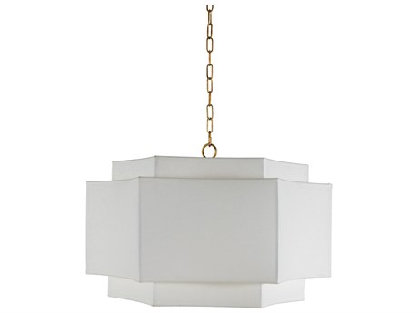 Gabby Hammond 2-Light White Drum Geometric Pendant