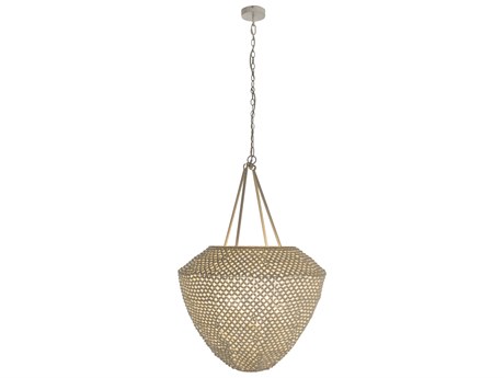Gabby Rita 4-Light Winter White Natural Brown Pendant