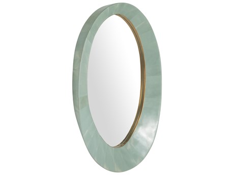 Gabby Viola Seafoam Green Wall Mirror Oval