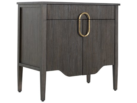 Gabby Darrius 1-Drawer Gray Nightstand
