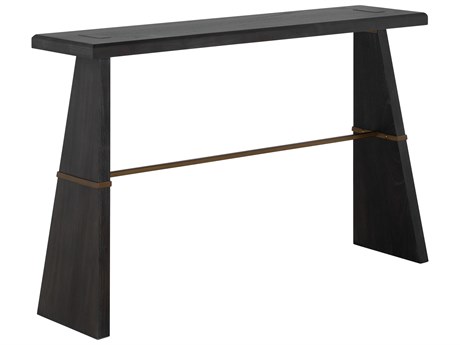 Gabby Havana Rectangular Wood Black Brown Console Table