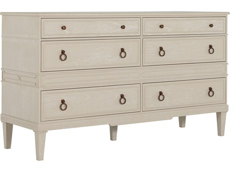 Gabby Archie 6-Drawers Beige Mindi Wood Double Dresser