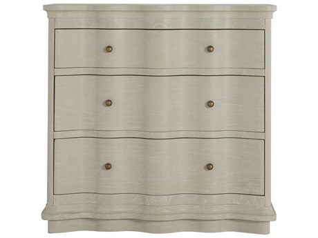 Gabby Meredith 3-Drawers Beige Mindi Wood Nightstand