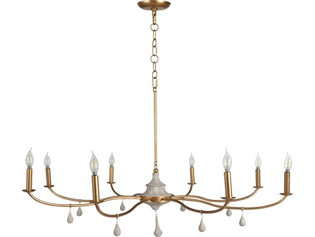 Gabby Loretta 8-Light Gold Candelabra Chandelier