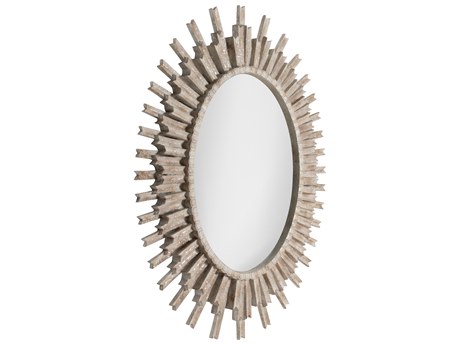 Gabby Jean-michel White & Ivory Wall Mirror Sunburst