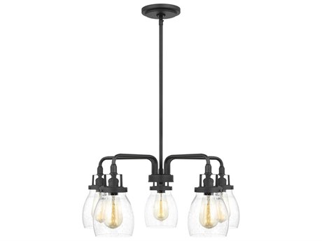 Generation Lighting Belton 5-Light Midnight Black Glass Chandelier