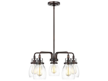 Generation Lighting Belton 5-Light Bronze Glass Chandelier