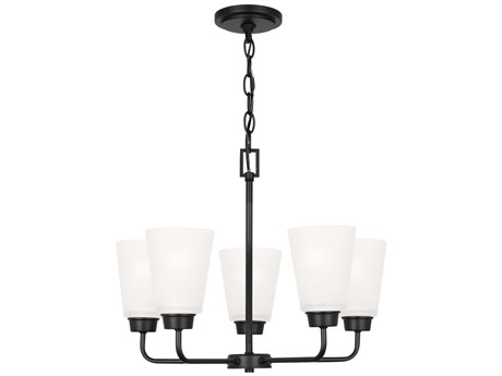 Generation Lighting Kerrville 5-Light Midnight Black Chandelier