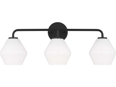 Generation Lighting Jett 3-Light Midnight Black Vanity Light