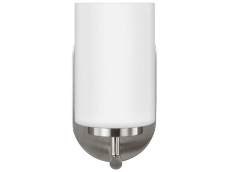 Generation Lighting Oslo 1-Light Brushed Nickel Glass Wall Sconce