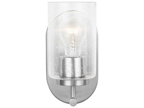 Generation Lighting Oslo 1-Light Brushed Nickel Glass Wall Sconce