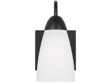 Generation Lighting Seville 1-Light Midnight Black Wall Sconce