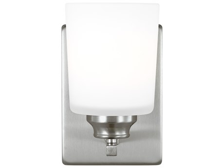 Generation Lighting Vinton 1-Light Brushed Nickel Wall Sconce