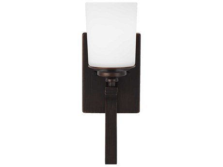 Generation Lighting Kemal 1-Light Bronze Glass Wall Sconce