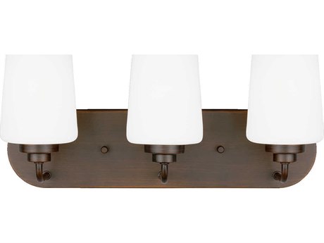 Generation Lighting Windom 3-Light Bronze Glass Vanity Light