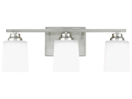 Generation Lighting Vinton 3-Light Brushed Nickel Vanity Light