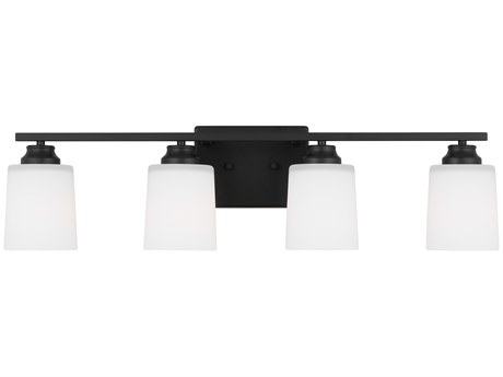 Generation Lighting Vinton 4-Light Midnight Black Vanity Light