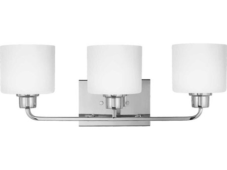 Generation Lighting Canfield 3-Light Chrome Glass Vanity Light