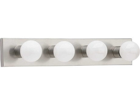 Generation Lighting Center Stage 4-Light Brushed Stainless Steel Vanity Light