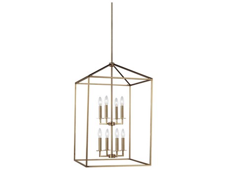 Generation Lighting Perryton 8-Light Satin Brass Pendant