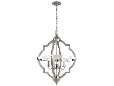 Generation Lighting Socorro 4-Light Washed Pine Gray Pendant