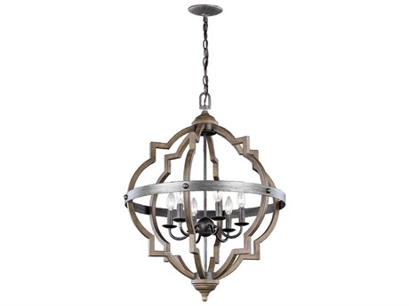Generation Lighting Socorro 6-Light Stardust Brown Pendant