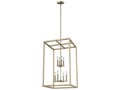 Generation Lighting Moffet Street 8-Light Satin Brass Pendant
