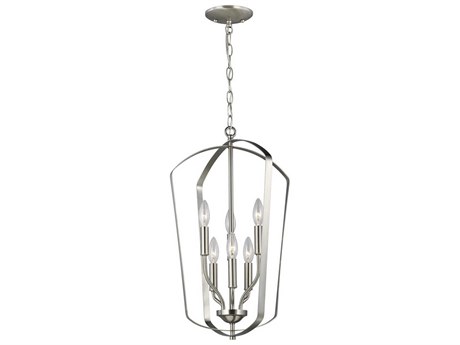 Generation Lighting Romee 6-Light Brushed Nickel Pendant