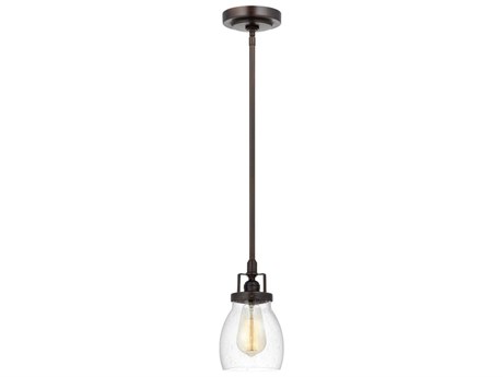 Generation Lighting Belton 1-Light Bronze Glass Mini Pendant