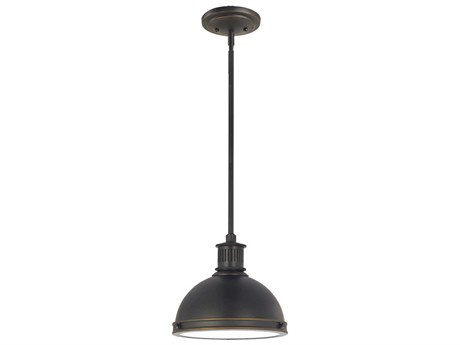 Generation Lighting Pratt Street 1-Light Autumn Bronze Glass Dome Mini Pendant