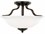 Generation Lighting Emmons 13" 2-Light Brushed Nickel Glass Bowl Semi Flush Mount  GEN7739002962