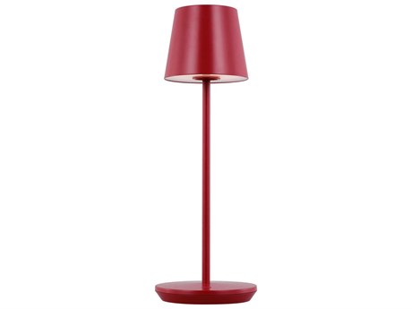Generation Lighting Mena Dark Red Aluminum Table Lamp