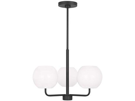 Generation Lighting Rory 3-Light Midnight Black Globe Chandelier