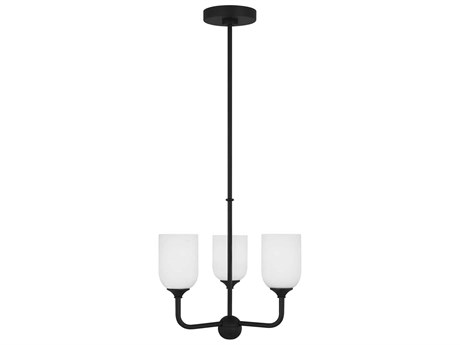 Generation Lighting Emile 3-Light Midnight Black Chandelier