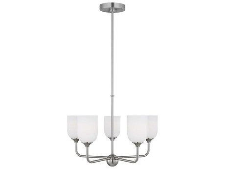 Generation Lighting Emile 5-Light Brushed Steel Chandelier