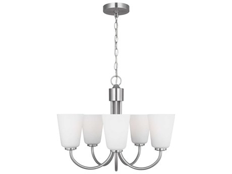Generation Lighting Miles 5-Light Brushed Nickel Bell Chandelier