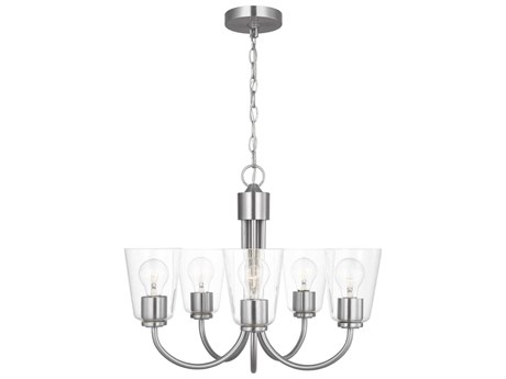 Generation Lighting Miles 5-Light Brushed Nickel Bell Chandelier