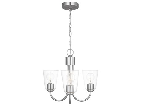 Generation Lighting Miles 3-Light Brushed Nickel Bell Chandelier