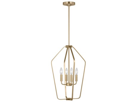 Generation Lighting Kennan 4-Light Satin Brass Chandelier
