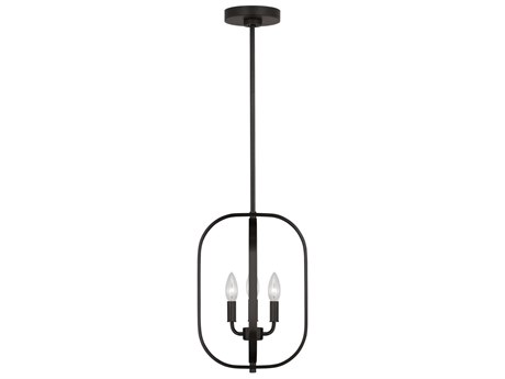 Generation Lighting Loretto 3-Light Midnight Black Chandelier