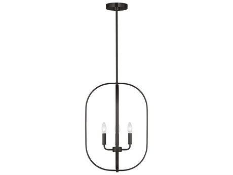 Generation Lighting Loretto 4-Light Midnight Black Chandelier