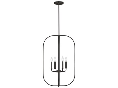 Generation Lighting Loretto 6-Light Midnight Black Chandelier