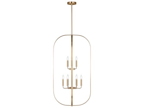Generation Lighting Loretto 9-Light Satin Brass Chandelier
