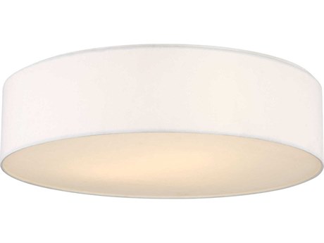 Generation Lighting Larson 2-Light Matte White Round Flush Mount