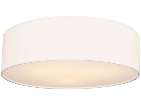 Generation Lighting Larson 3-Light Matte White Round Flush Mount