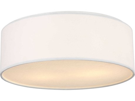 Generation Lighting Larson 3-Light Matte White Round Flush Mount