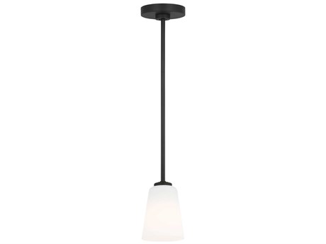 Generation Lighting Miles 1-Light Midnight Black Bell Mini Pendant