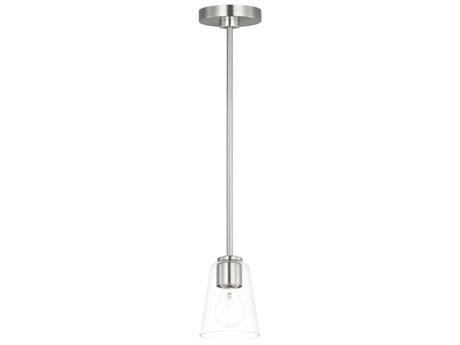 Generation Lighting Miles 1-Light Brushed Nickel Bell Mini Pendant
