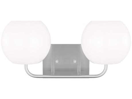 Generation Lighting Rory 2-Light Brushed Steel Vanity Light