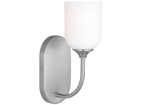 Generation Lighting Emile 1-Light Brushed Steel Wall Sconce